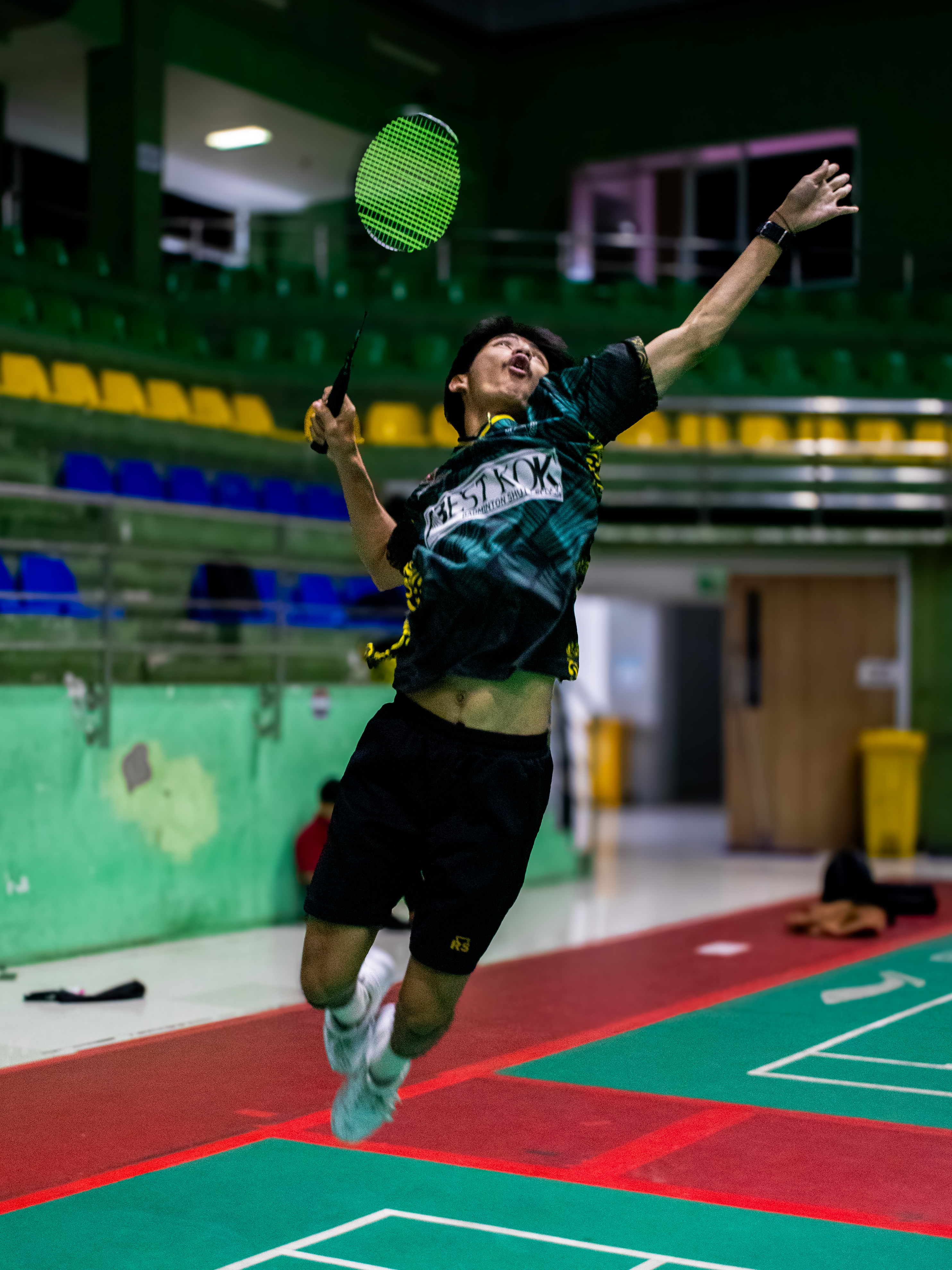 Badminton Action: Jump Smash
